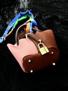 Picotin-Pink and brown color combination