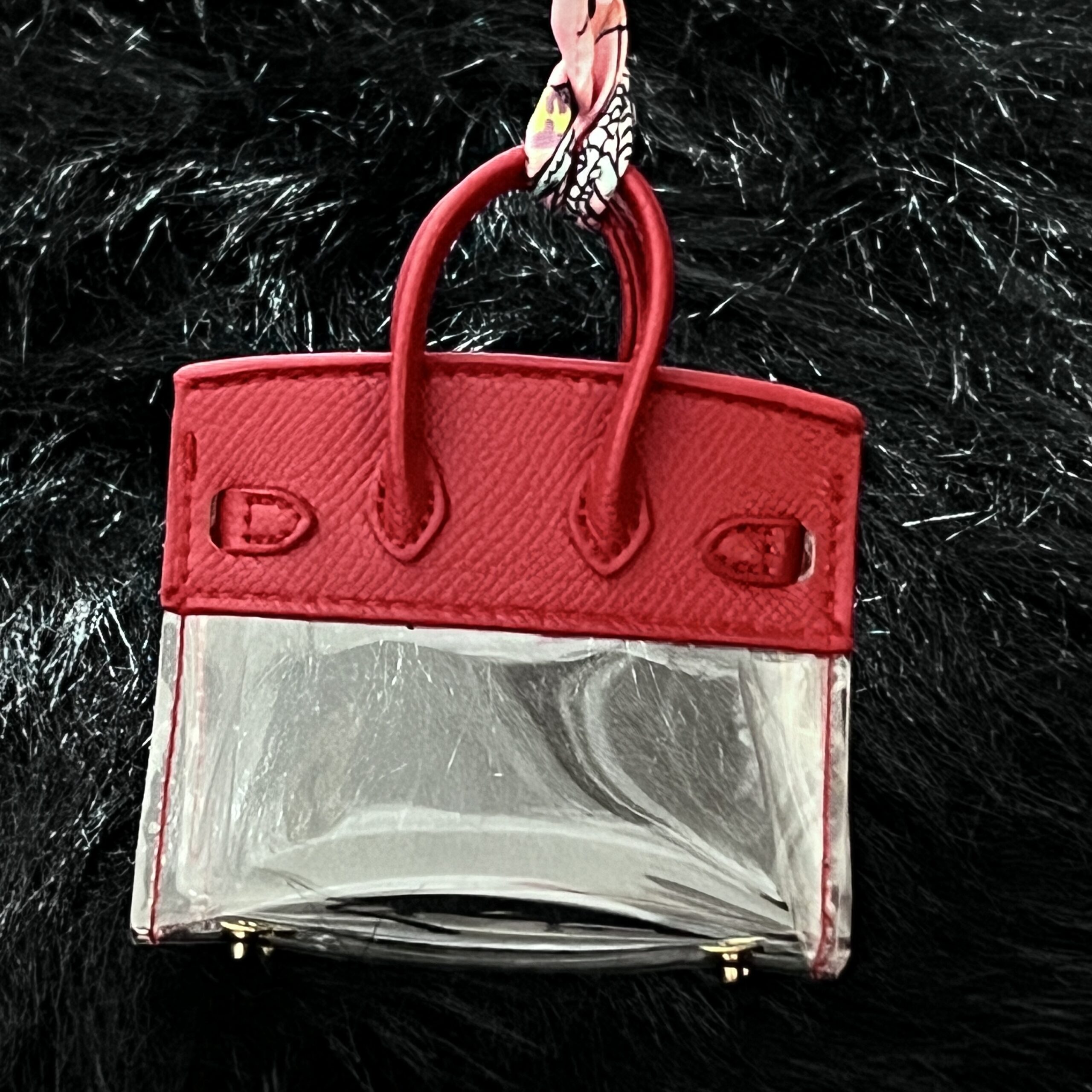 Semi-Transparent Birkin-red